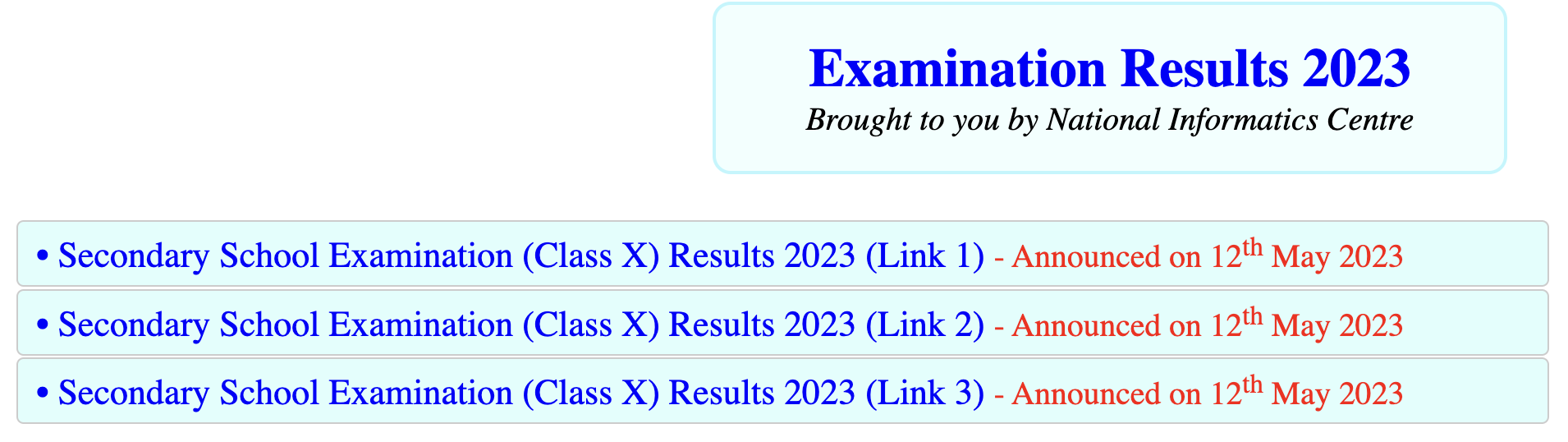 results.cbse.nic.in 2024 Check CBSE 10th Result Date 2024